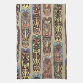 afrikanisches Stammesdesign Geschirrtuch (Vertikal)