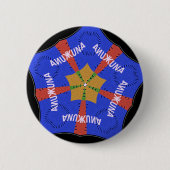 Afrikanisches Stammesdesign: Hakuna Matata Button (Vorderseite)