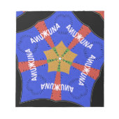 Afrikanisches Stammesdesign: Hakuna Matata Notizblock (Vorderseite)