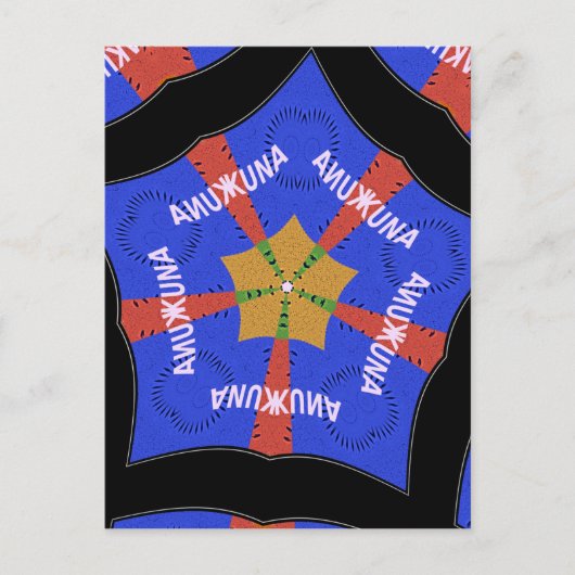 Afrikanisches Stammesdesign: Hakuna Matata Postkarte (Vorderseite)