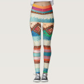 Afrikanisches Stammesdesign Leggings (Vorderseite)