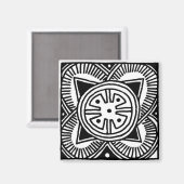 Afrikanisches Stammesdesign-Magnet Magnet (Vorderseite/Rückseite)