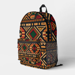afrikanisches Stammesgebiet Bedruckter Rucksack