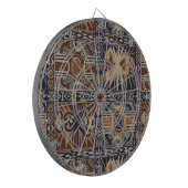 Afrikanisches Stammeskollaps Dartscheibe (Vorderseite Links)