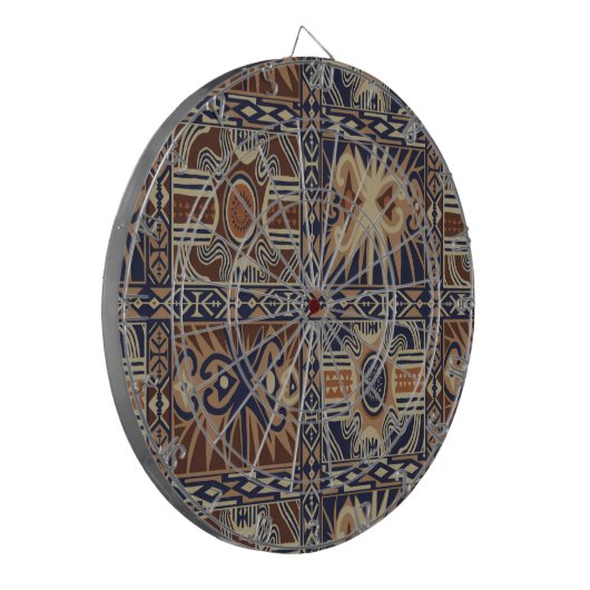 Afrikanisches Stammeskollaps Dartscheibe (Vorderseite Links)