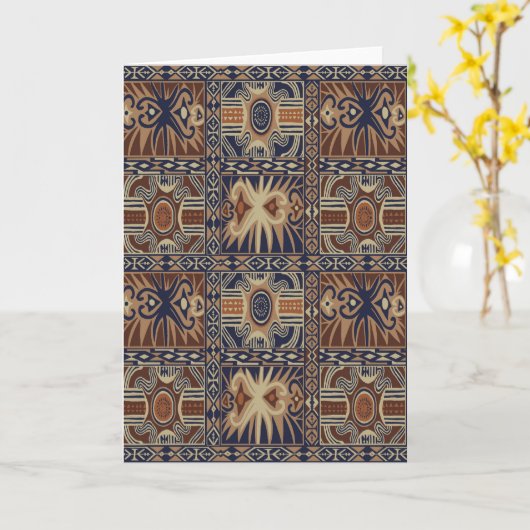 Afrikanisches Stammeskollaps Karte (Gelbe Blume)