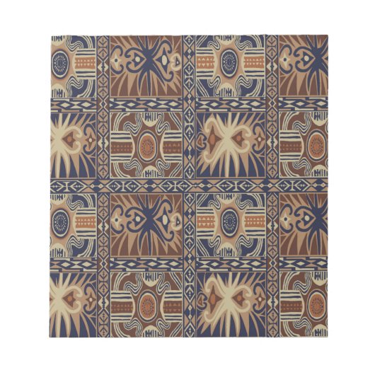 Afrikanisches Stammeskollaps Notizblock (Vorderseite)