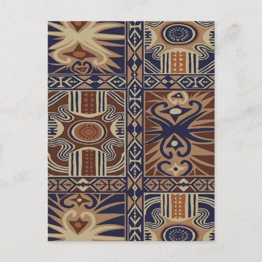 Afrikanisches Stammeskollaps Postkarte (Vorderseite)