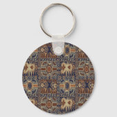 Afrikanisches Stammeskollaps Schlüsselanhänger (Vorderseite)