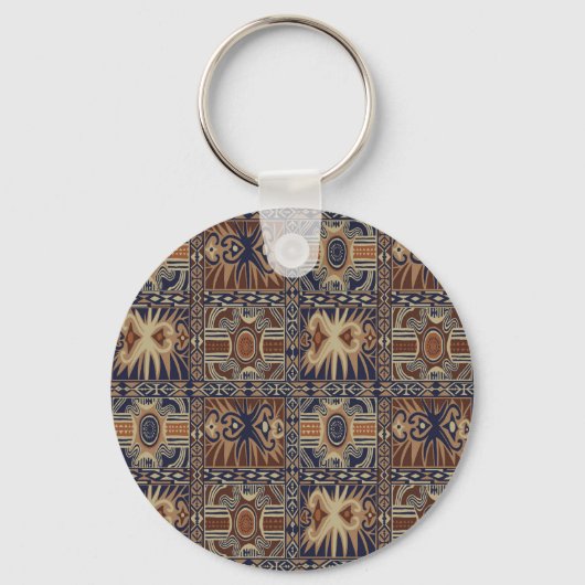 Afrikanisches Stammeskollaps Schlüsselanhänger (Vorderseite)