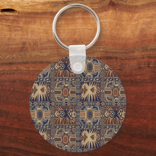 Afrikanisches Stammeskollaps Schlüsselanhänger (Vorderseite)