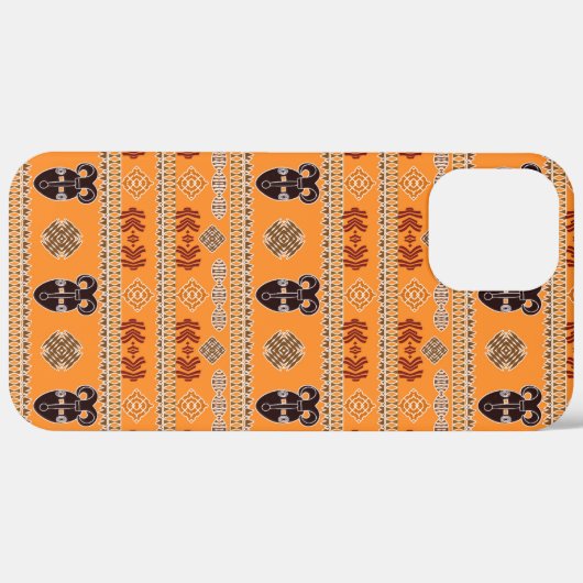 Afrikanisches Stammesmuster Case-Mate iPhone Hülle (Hinten (horizontal))