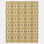 afrikanisches Stammesmuster Fleecedecke (Vorderseite)