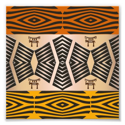 afrikanisches Stammesmuster Fotodruck (Vorne)