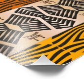 afrikanisches Stammesmuster Fotodruck (Ecke)