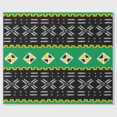 Afrikanisches Stammesmuster Geschenkpapier (Flach)