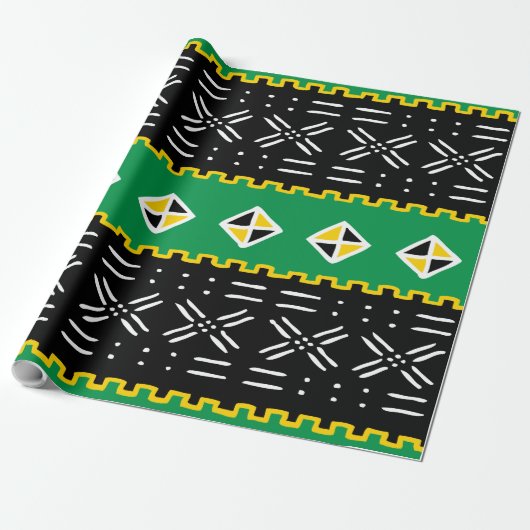 Afrikanisches Stammesmuster Geschenkpapier (Ungerollt)