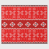 Afrikanisches Stammesmuster Geschenkpapier (Flach)