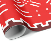 Afrikanisches Stammesmuster Geschenkpapier (Rolleneckpunkt)