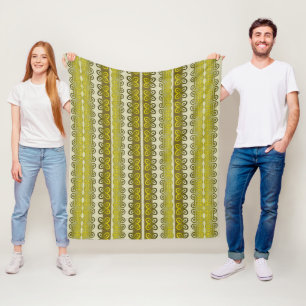 Afrikanisches Stammesmuster mit Adinkra-Simbols Fleecedecke