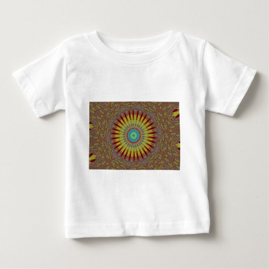 Afrikanisches Stammesmuster mit iranischem Teppich Baby T-shirt (Vorderseite)