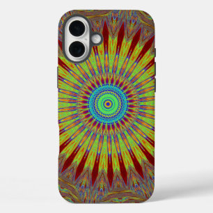 Afrikanisches Stammesmuster mit iranischem Teppich iPhone 16 Plus Hülle