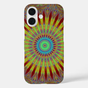 Afrikanisches Stammesmuster mit iranischem Teppich iPhone 16 Hülle