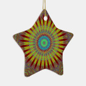 Afrikanisches Stammesmuster mit iranischem Teppich Keramikornament (Rechts)