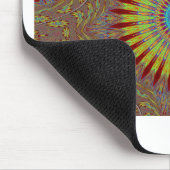 Afrikanisches Stammesmuster mit iranischem Teppich Mousepad (Ecke)