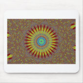 Afrikanisches Stammesmuster mit iranischem Teppich Mousepad (Vorne)