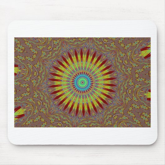 Afrikanisches Stammesmuster mit iranischem Teppich Mousepad (Vorne)