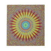 Afrikanisches Stammesmuster mit iranischem Teppich Notizblock (Vorderseite)