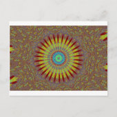 Afrikanisches Stammesmuster mit iranischem Teppich Postkarte (Vorderseite)