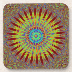 Afrikanisches Stammesmuster mit iranischem Teppich Untersetzer