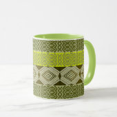 afrikanisches Stammesmuster.monogramm. Tasse (VorderseiteRechts)