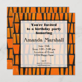 Afrikanisches Stammesmuster-Party Einladung (Vorne/Hinten)