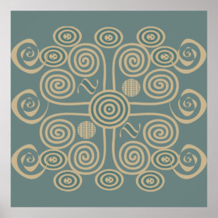 afrikanisches Stammesmuster Poster