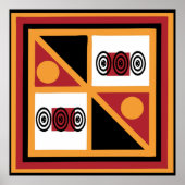 afrikanisches Stammesmuster Poster (Vorne)