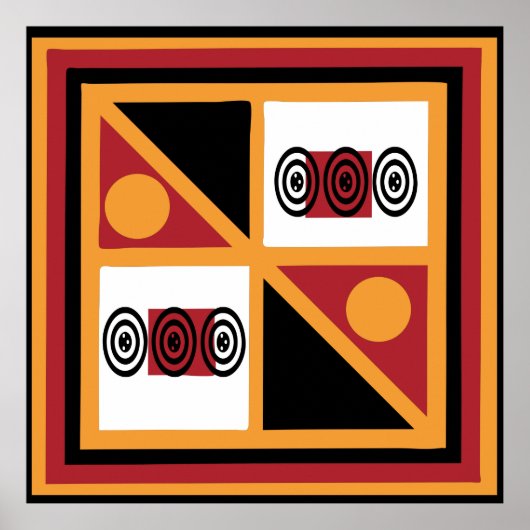 afrikanisches Stammesmuster Poster (Vorne)