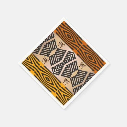 afrikanisches Stammesmuster Serviette (Ecke)