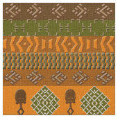 afrikanisches Stammesmuster Stoff (Nahaufnahme)