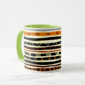 Afrikanisches Stammesmuster Tasse (Vorderseite Links)