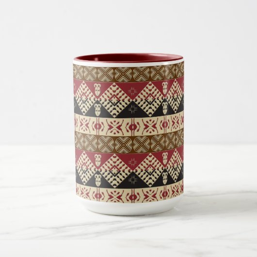 afrikanisches Stammesmuster Tasse (Zentrum)