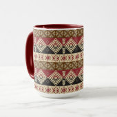 afrikanisches Stammesmuster Tasse (Vorderseite Links)