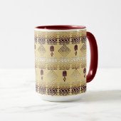 afrikanisches Stammesmuster Tasse (VorderseiteRechts)