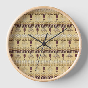 afrikanisches Stammesmuster Uhr