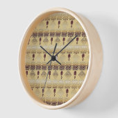 afrikanisches Stammesmuster Uhr (Winkel)