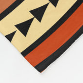Afrikanisches Stammetmuster Fleece Blanket (Ecke)