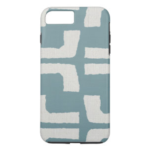 Afrikanisches Stammhaus Mudcloth White Blue Linen Case-Mate iPhone Hülle
