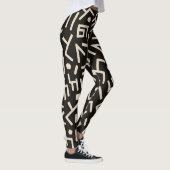 Afrikanisches Stilmuster Leggings (Rechts)